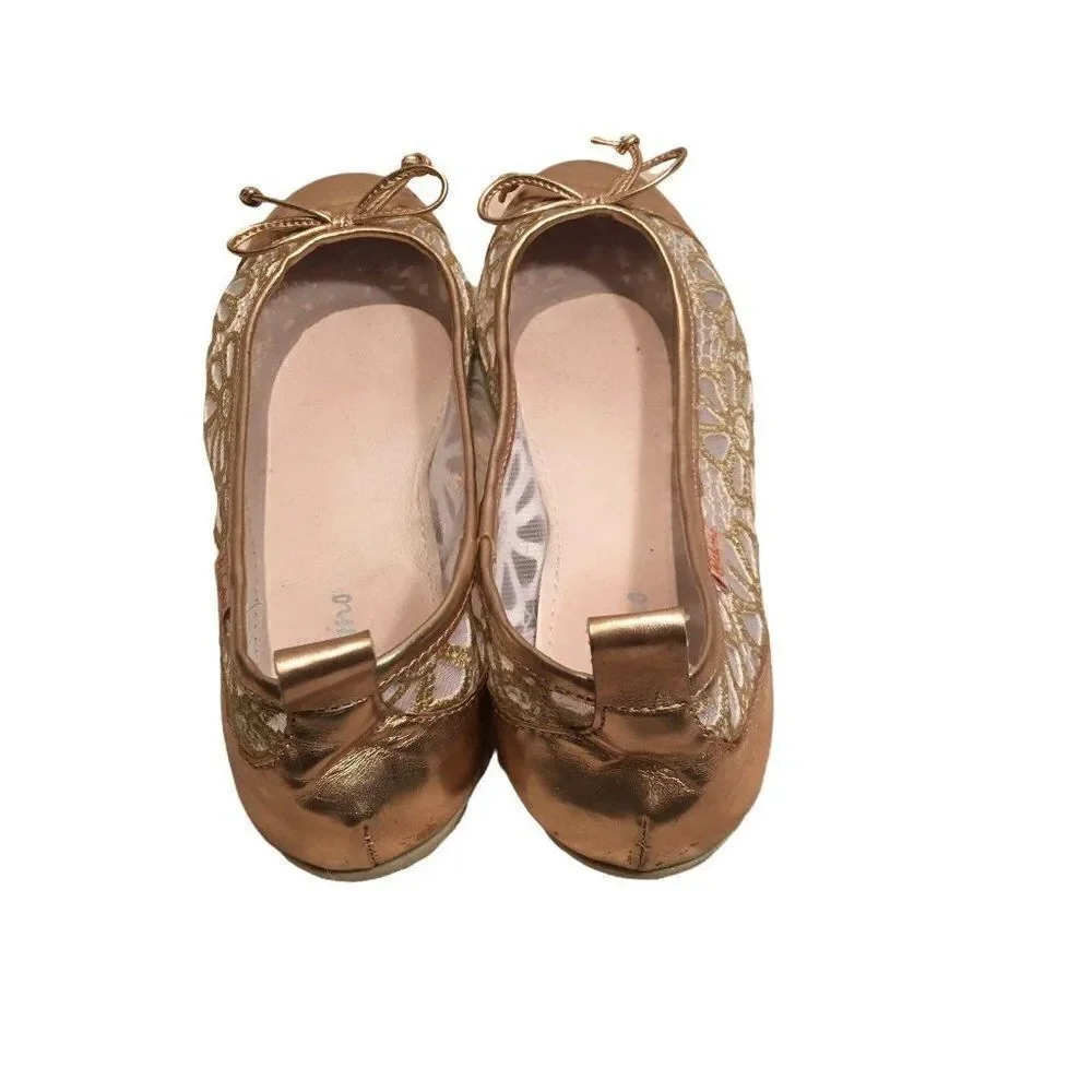 Naturino Gold Flats size 6.5